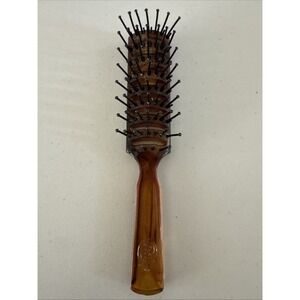 Vintage Goodie, Amber, Small Hairbrush Orange Clear Ball Tip, Usa‎